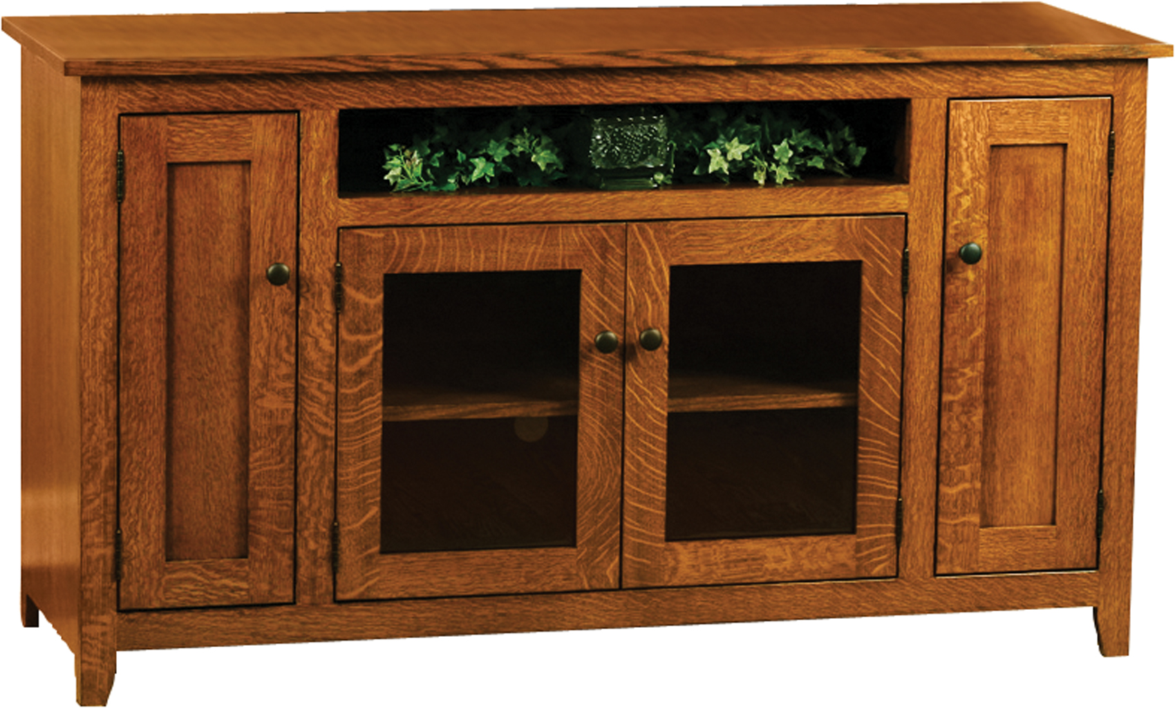 Solid wood online mission tv stand