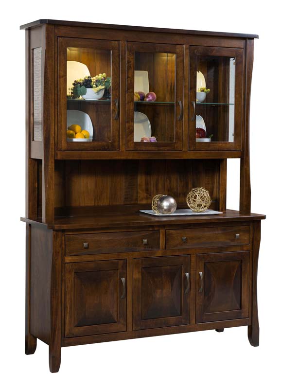 Preston 3-Door Hutch | Geitgey's Amish Country Furnishings