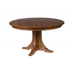 42" Mission Single Pedestal Table