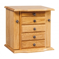 Dresser Top Jewelry Cabinet - Oak.jpg