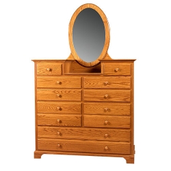 Sonora Studio Dresser with Oval Mirror