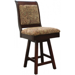 Glacier Upholstered Swivel Bar Chair