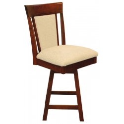 OW Shaker Upholstered Swivel Bar Chair