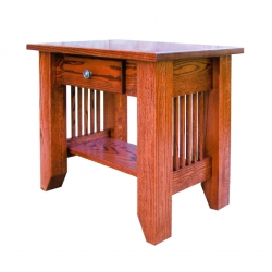 Jericho Mission End Table with Drawer
