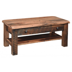 Reclaimed Post Mission Coffee Table