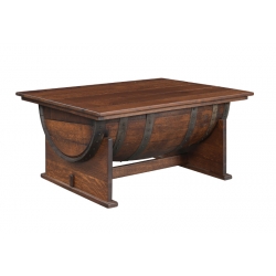 Deluxe Whiskey Barrel Coffee Table