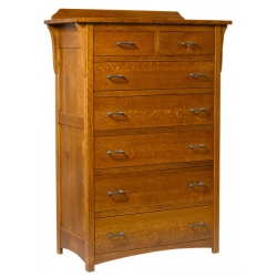 Dutch Corbel Mission Chest of Drawers