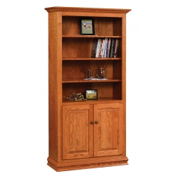 Traditional 36" x 72" Bookcase with Doors