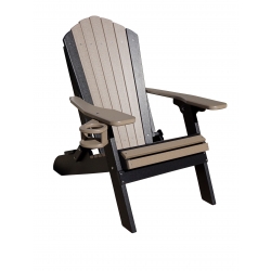 Leisure Folding Adirondack Chair with Cupholder