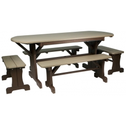 6' Oval Table Set