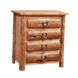 Knotty Pine Four Drawer Chest
