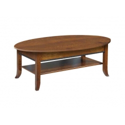Cranberry Oval Coffee Table