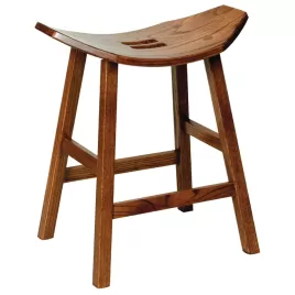 Mission Saddle Bar Stool
