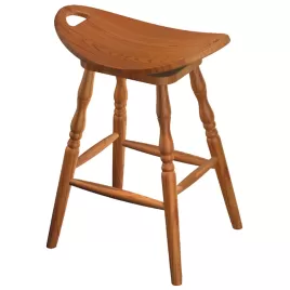 OW Saddle Swivel Bar Stool
