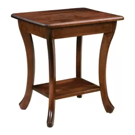 Curved Leg End Table