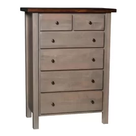 Sawyer Wood Six Drawer Wide Chest