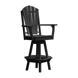 Fanback Swivel Bar Chair