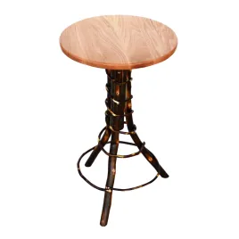 A&L Hickory Accent Table with Natural Finish