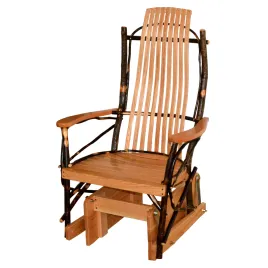 A&L Hickory Glider with Natural Finish