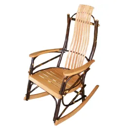 A&L Hickory Rocker with Natural Finish