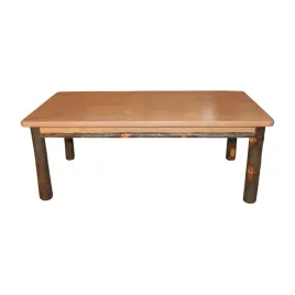 A&L Hickory Coffee Table with Natural Finish
