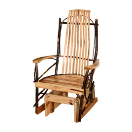 A&L Rustic Hickory Glider