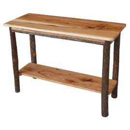 A&L Rustic Hickory Console Table