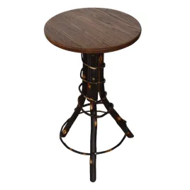A&L Hickory Accent Table with Walnut Finish