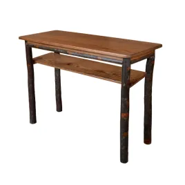 A&L Hickory Hallway Table with Walnut Finish