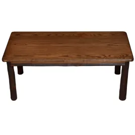 A&L Hickory Coffee Table with Walnut Finish