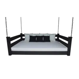 A&L Full Homestead Hanging Daybed - Rich Tobacco Stain