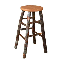 A&L Hickory Bar Stool with Natural Finish