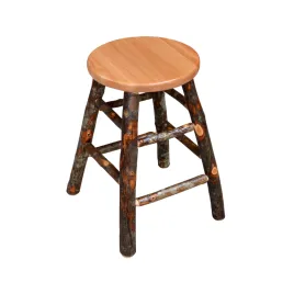 A&L Hickory Counter Stool with Natural Finish