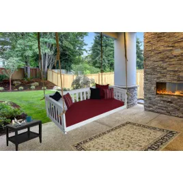 A&L Twin Mission Hanging Daybed - White Paint