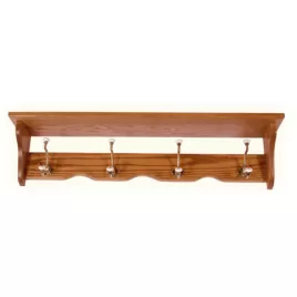 Oak Coat-n-Cap Shelf