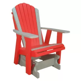Scarlet & Gray Adirondack Glider