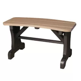 Curved Backless Bench