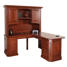 Buckingham 68" Corner Desk with Hutch
