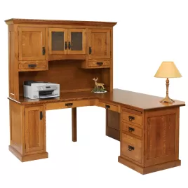 Homestead 66" Corner Desk W/ Hutch