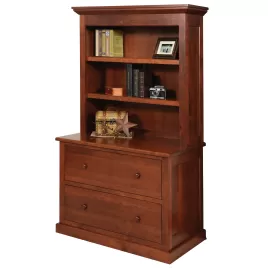 Homestead Lateral File W/ Bookshelf
