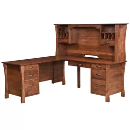 Kapernaum 62" Computer Desk & Hutch
