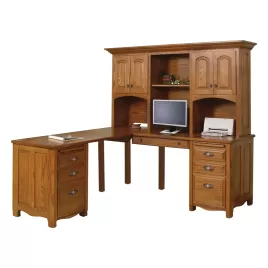 Laurel Corner Computer Desk & Hutch