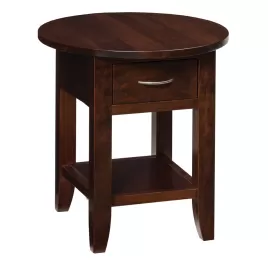 Barrington Oval Top End Table with Shelf