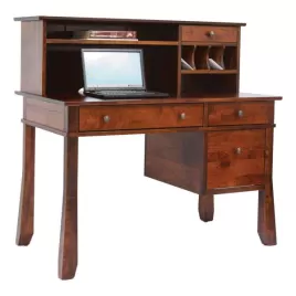 Craftsman 62" Computer Desk & Hutch
