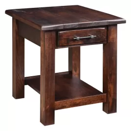 Barn Floor Open End Table