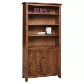 Modern Mission 36" x 72" Bookcase with Doors