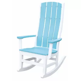 Cottage Rocker - Aruba Blue on White