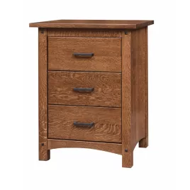 Emory Grand 3 Drawer Nightstand