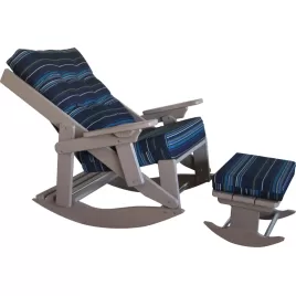 Caribbean Premium Comfort Rocker Recliner and Footrest