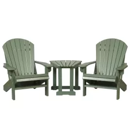 Poly Adirondack Solitary Fan Set